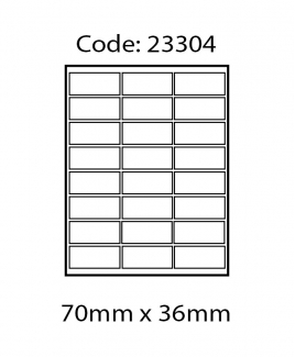 ABBA 23304 Laser Label [64.6mm x 33.8mm]